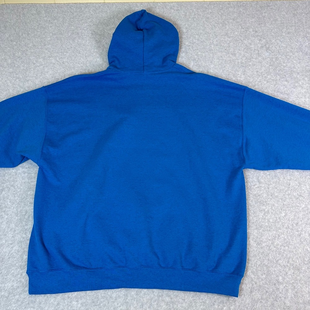 Gildan Bluey Dad Bod Father Figure Hoodie Mens 3XL Blue Graphic Sweatshirt - Picture 13 of 14